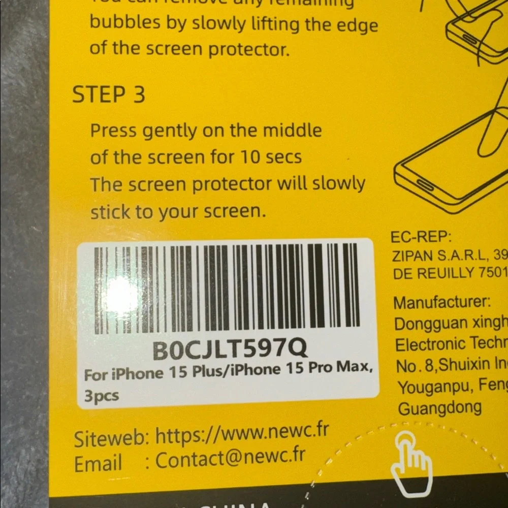 Tempered Glass Screen Protector iPhone 15 plus/ 15 pro max
